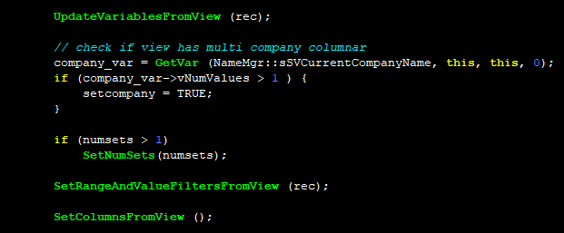 load report view action