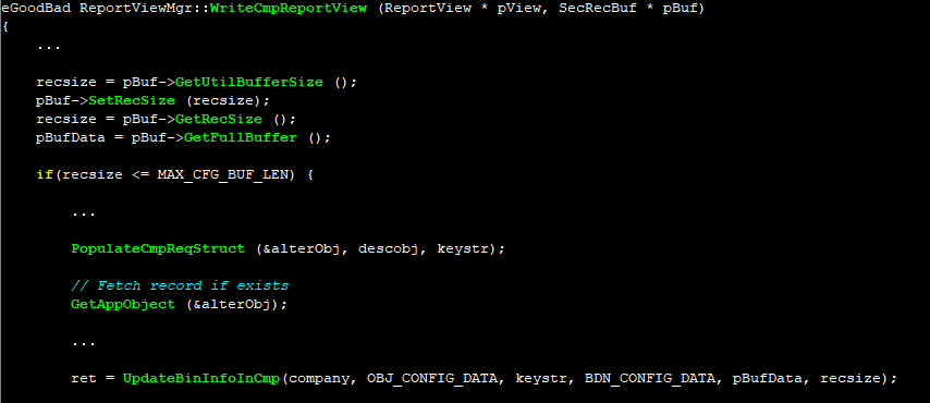 binary data persistance layer